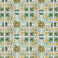 4" X 4" Green Yellow Melo Peel And Stick Tiles