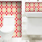 4" X 4" Roja Hola Removable Peel And Stick Tiles